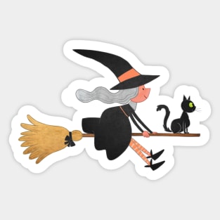 the little witch Sticker